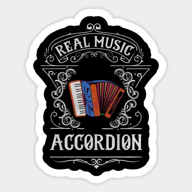 Accordion - Real Music Sticker by evisionarts